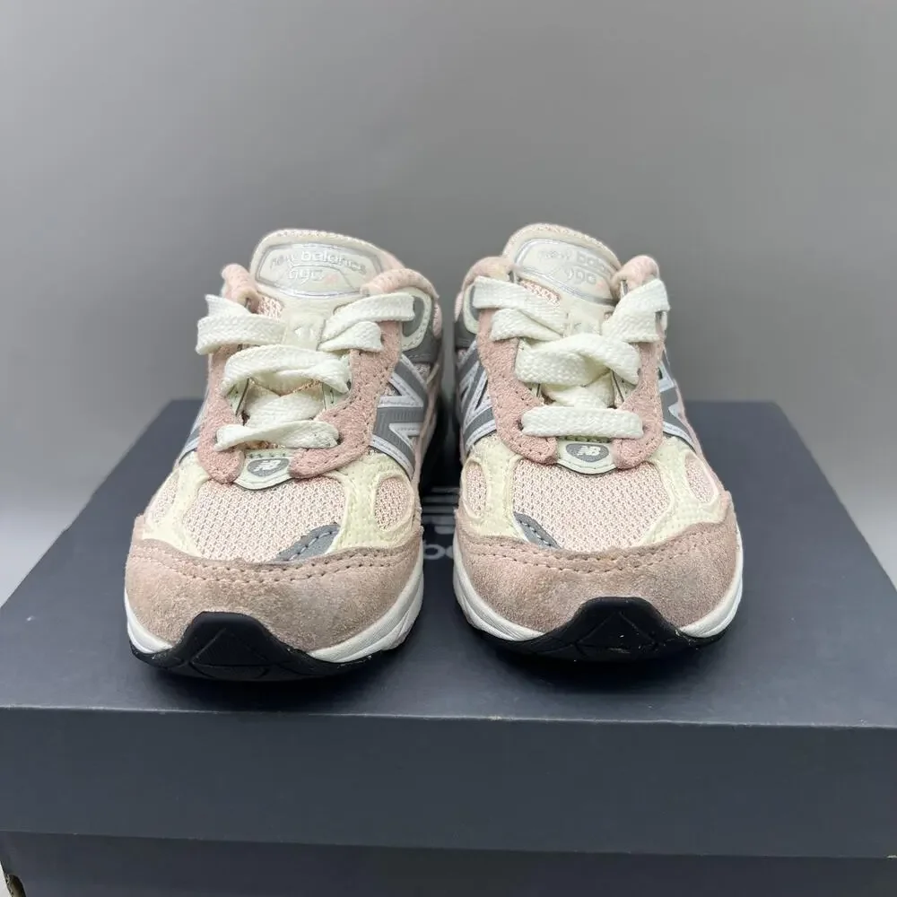 New Balance 990v6 Shoes Kids Size 5.5 W Pink Suede Running Comfort Baby Sneakers